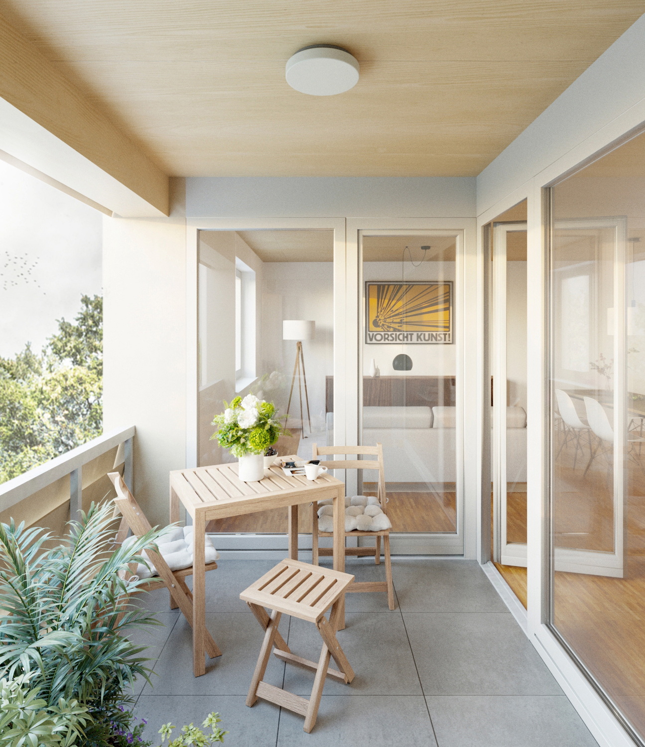 Loggia Typ 4 · Wohnen im Grünen